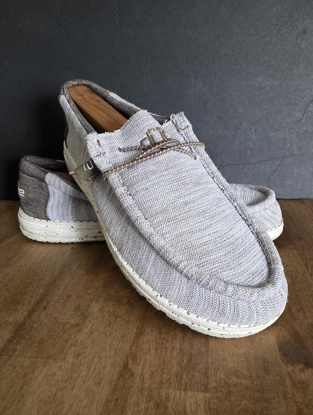 Hey Dude Wally Stretch Limestone Men's Size 9 Slip On Shoes